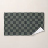 Dunkelgrüne Tafel Badhandtuch Set (Handtuch)