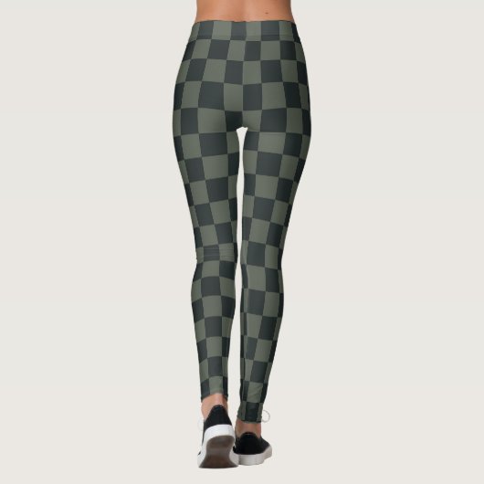 Dunkelgrüne Tafel Leggings (Rückseite)