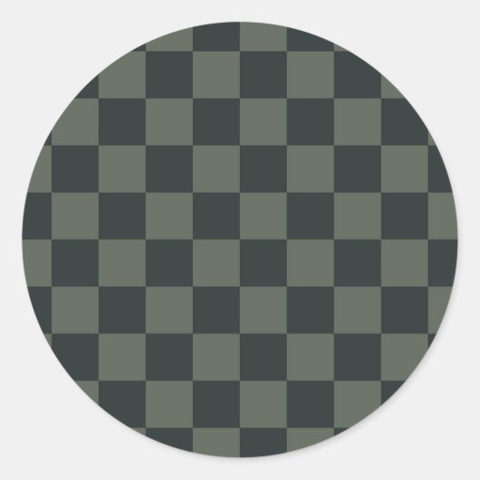 Dunkelgrüne Tafel Runder Aufkleber (Vorderseite)