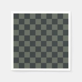 Dunkelgrüne Tafel Serviette