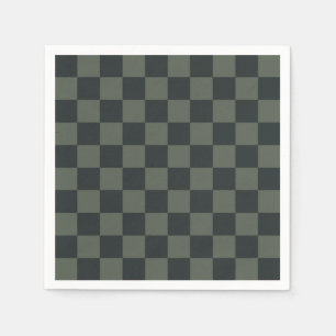 Dunkelgrüne Tafel Serviette