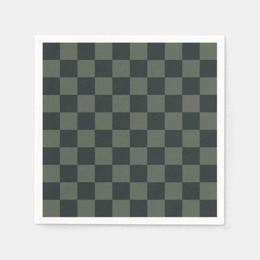 Dunkelgrüne Tafel Serviette (Vorderseite)