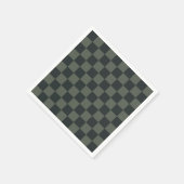 Dunkelgrüne Tafel Serviette (Ecke)