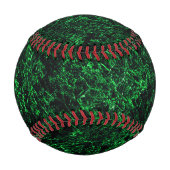 Dunkelgrüne Textur, zerstört oder korrodiert Baseball (Rückseite)