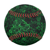 Dunkelgrüne Textur, zerstört oder korrodiert Baseball (Vorderseite)