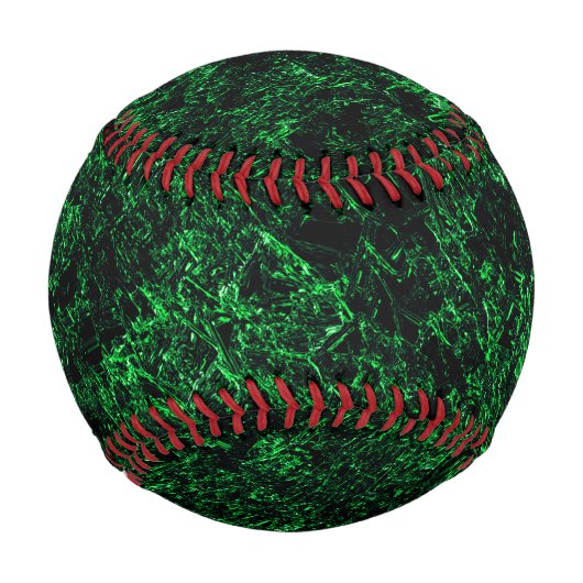 Dunkelgrüne Textur, zerstört oder korrodiert Baseball (Vorderseite)