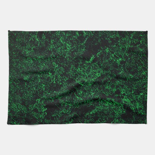 Dunkelgrüne Textur, zerstört oder korrodiert Geschirrtuch (Horizontal)