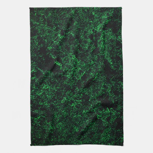 Dunkelgrüne Textur, zerstört oder korrodiert Geschirrtuch (Vertikal)