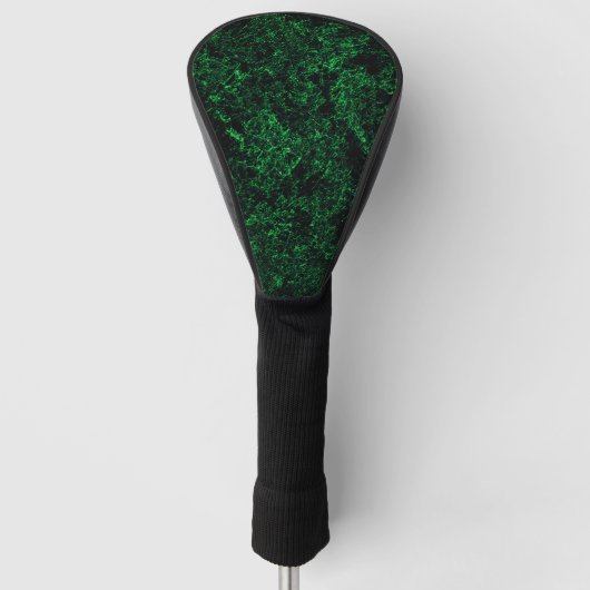 Dunkelgrüne Textur, zerstört oder korrodiert Golf Headcover (Vorderseite)