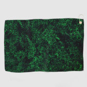 Dunkelgrüne Textur, zerstört oder korrodiert Golfhandtuch (Horizontal)