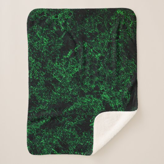 Dunkelgrüne Textur, zerstört oder korrodiert Sherpadecke (Vorderseite)