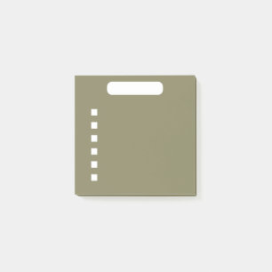 Dunkelgrüne To-Do-Liste Post-it Klebezettel