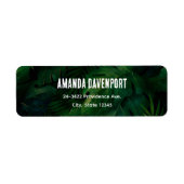 Dunkelgrüne tropische Blätter Muster (Vorne)