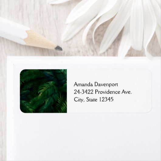 Dunkelgrüne tropische Blätter Muster (Insitu)