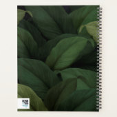 Dunkelgrüne tropische Blätter Planer (Rückseite)