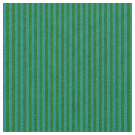 Dunkelgrüne und Aquamarine Linien Stoff (Nahaufnahme)