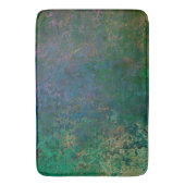 Dunkelgrüne und blaue Alkoholtinte Abstrakt Badematte (Vorderseite Vertikal)