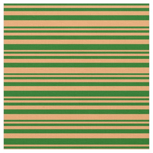 Dunkelgrüne und braune Streifen/Linienmuster Stoff (Nahaufnahme)