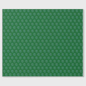 Dunkelgrüne und farbenfrohe Weihnachtskränze Geschenkpapier (Flach)