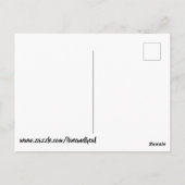 Dunkelgrüne und graue Butterfetts Postkarte (Rückseite)