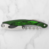 Dunkelgrüne und Limettengirlande Kellnermesser (Vorderseite)