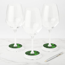 Dunkelgrüne und Limone Spiralwelle