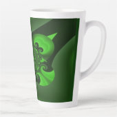 Dunkelgrüne und Limone Spiralwelle Milchtasse (Rechts)