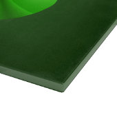 Dunkelgrüne und Limone Spiralwelle Schneidebrett (Ecke)