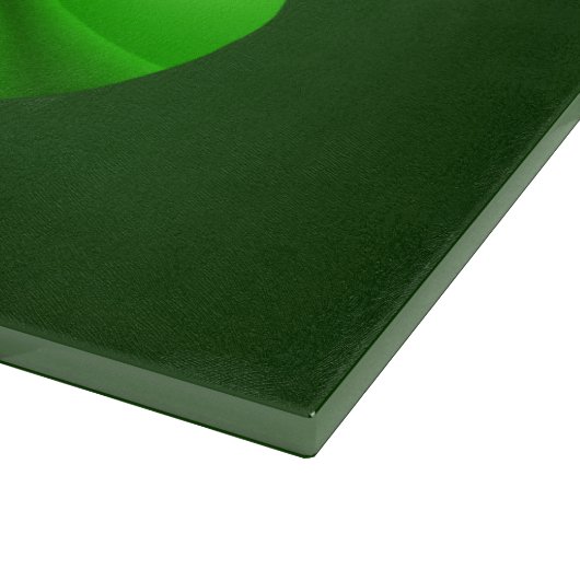 Dunkelgrüne und Limone Spiralwelle Schneidebrett (Ecke)