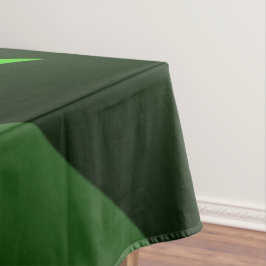 Dunkelgrüne und Limone Spiralwelle Tischdecke