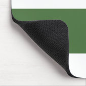 Dunkelgrüne und weiße, einfache, extra breite Stre Mousepad (Ecke)