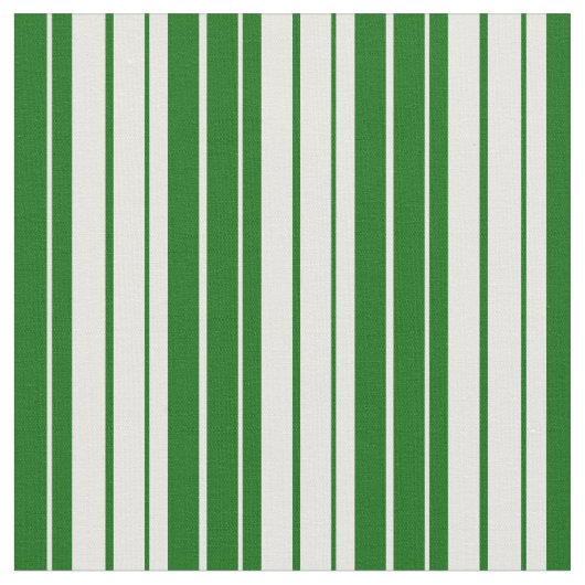 Dunkelgrüne und weiße Linien Stoff (Nahaufnahme)