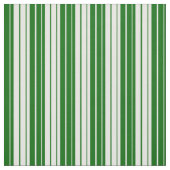 Dunkelgrüne und weiße Linien Stoff (Muster)
