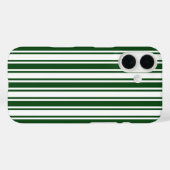 Dunkelgrüne und weiße Streifen aus Süßigkeiten Case-Mate iPhone Hülle (Rückseite (Horizontal))