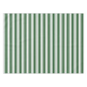 Dunkelgrüne und weiße Streifen aus Süßigkeiten Tischdecke (Vorderseite (Horizontal))