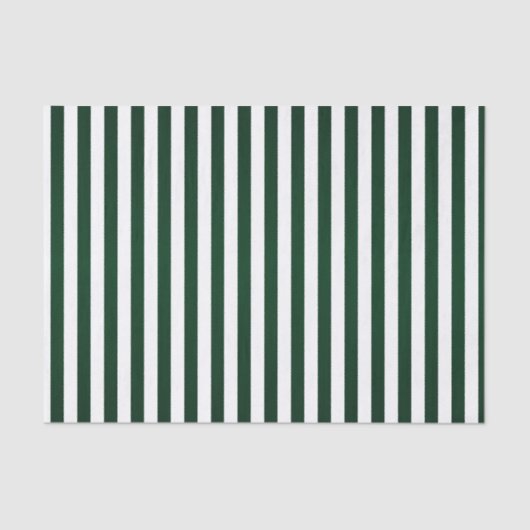 Dunkelgrüne und weiße Streifen Seidenpapier (Vorderseite)