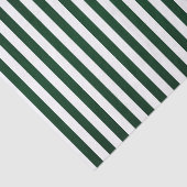 Dunkelgrüne und weiße Streifen Seidenpapier (Ausschnitt)