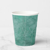 Dunkelgrüne Wasserfarbe texturiert Pappbecher (Rechts)