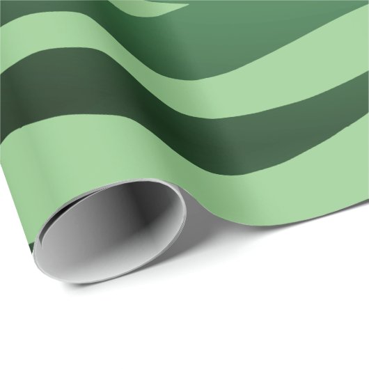 Dunkelgrüne Zebra-Streifen Geschenkpapier (Rolleneckpunkt)