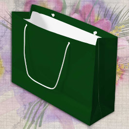 Dunkelgrüne Zedernbaum fest minimalistisch Große Geschenktüte