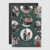 Dunkelgrüne Zierfigur Magnetfotokarte Magneteinladung (Vorne/Hinten)