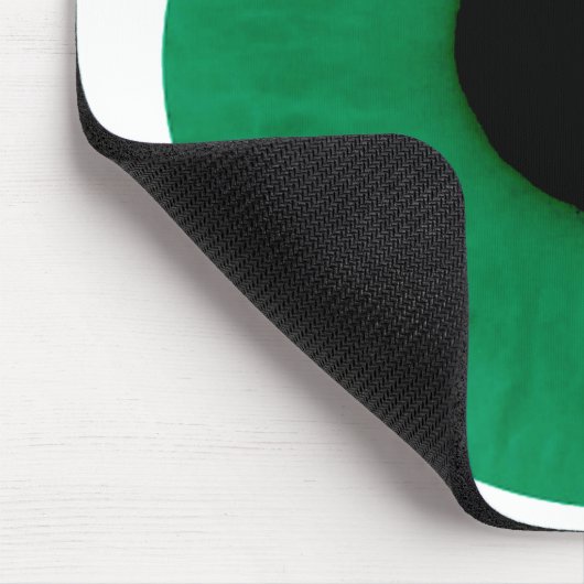 Dunkelgrüner Augapfel Mousepad (Ecke)
