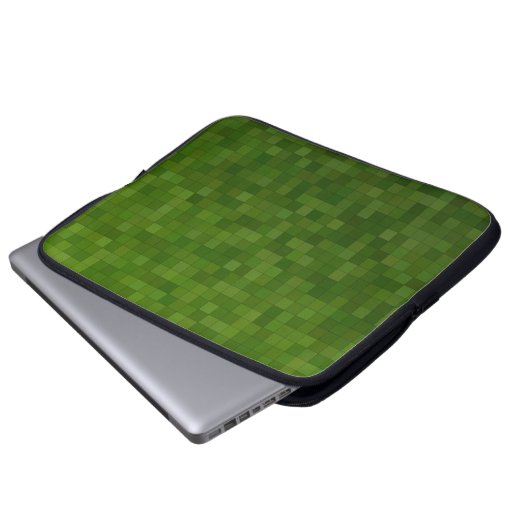 Dunkelgrüner dunkler Hintergrund Laptopschutzhülle (Vorne Knopf)