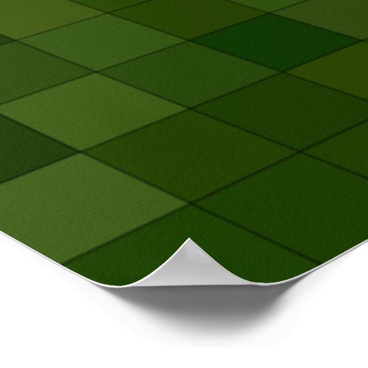Dunkelgrüner dunkler Hintergrund Poster (Ecke)