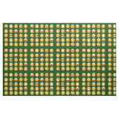 dunkelgrüner Emoji-Stoff Stoff (Fat Quarter (45,7 x 55,9 cm))