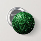 Dunkelgrüner falscher Glitter funkelt Button (Vorne & Hinten)