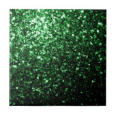 Dunkelgrüner falscher Glitter funkelt Fliese (Vorderseite)