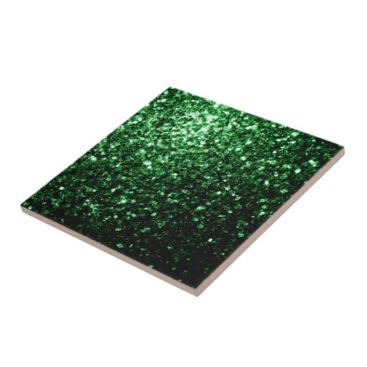 Dunkelgrüner falscher Glitter funkelt Fliese (Seite)