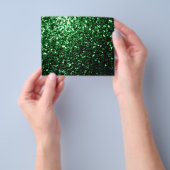 Dunkelgrüner falscher Glitter funkelt Flyer (Gruppe)