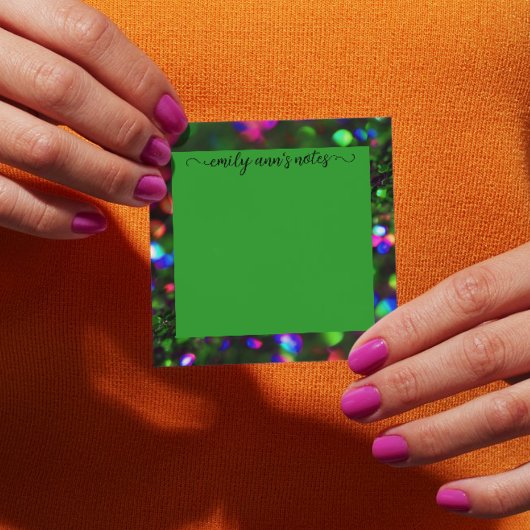 Dunkelgrüner Funken Post-it Klebezettel